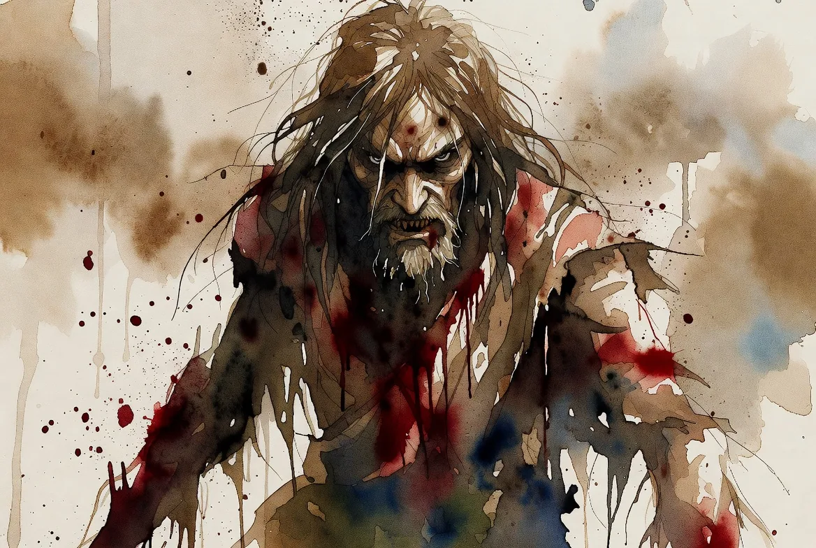From the Cycle, I — original vampire watercolour by Umbral Vein
