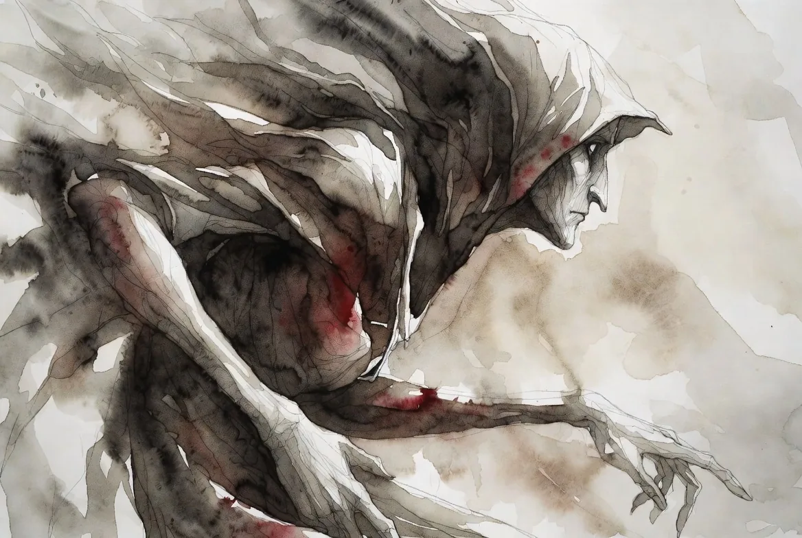 The Ministry, II — original vampire watercolour by Umbral Vein