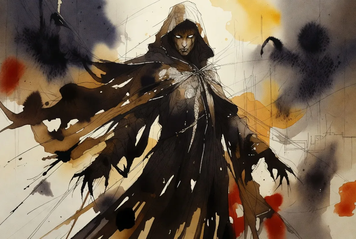 Ravnos, I — original vampire watercolour by Umbral Vein