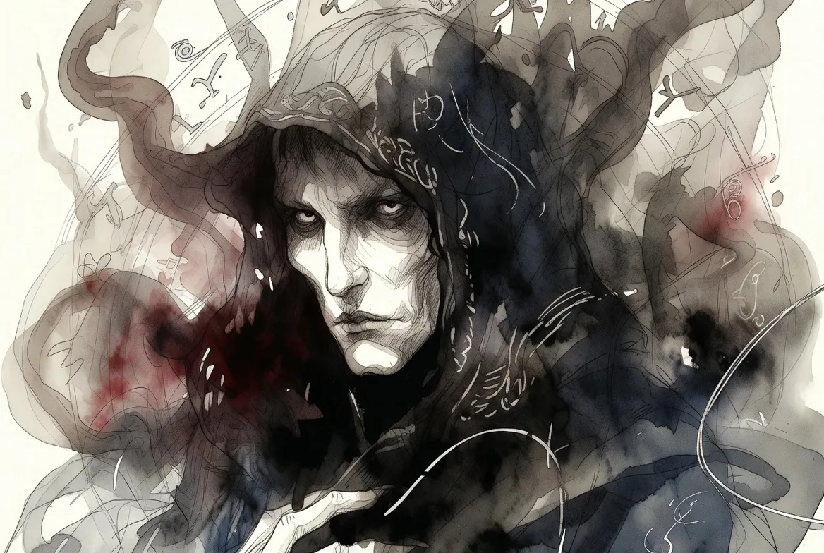 Tremere, I — original vampire watercolour by Umbral Vein